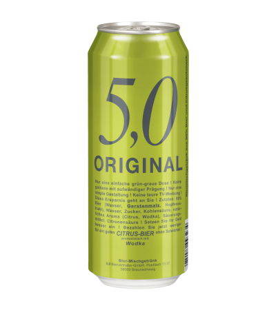 5,0 Original Citrus-Bier 0,5l