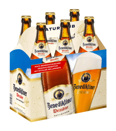 Benediktiner Weissbier Naturtrüb 6x0,5l