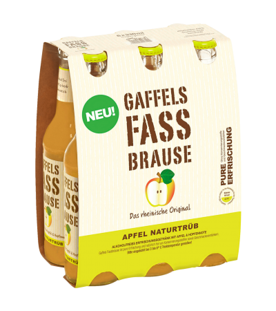 Gaffels Fassbrause Apfel naturtrüb 6x0,33l