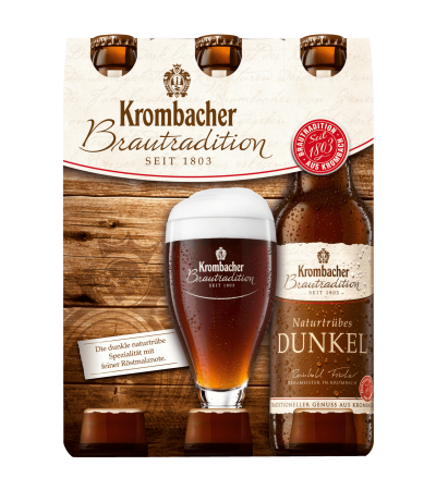 Krombacher Naturtrübes Dunkel 6x0,33l