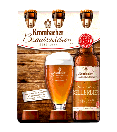 Krombacher Naturtrübes Kellerbier 6x0,33l