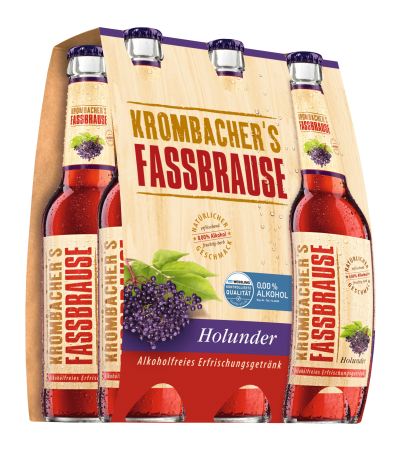 Krombacher's Fassbrause Holunder 6x0,33l