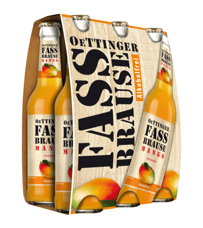 Original Oettinger Fassbrause Mango 6x0,33l