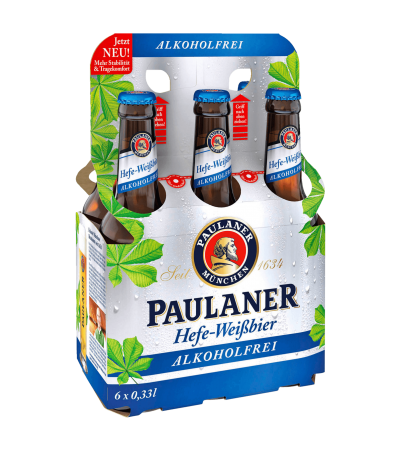 Paulaner Hefe-Weißbier alkoholfrei 6x0,33l