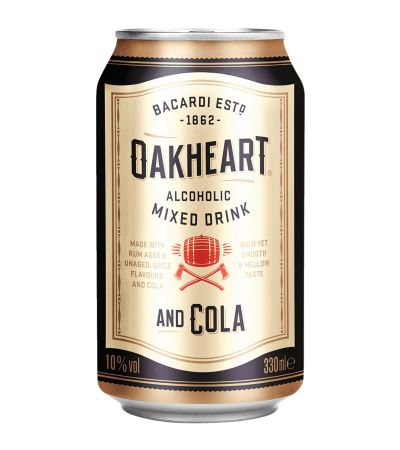 Bacardi Oakheart & Cola 330ml
