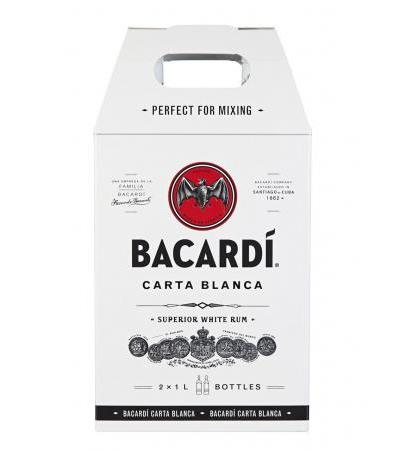 Bacardi Carta Blanca 37.5% 2x1L Twinpack