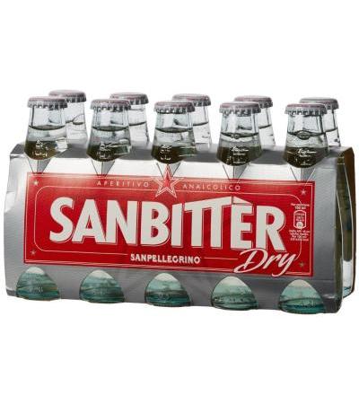 Sanbittèr White Dry 10 x 100 ml Sanpellegrino Aperitif Sanbitter