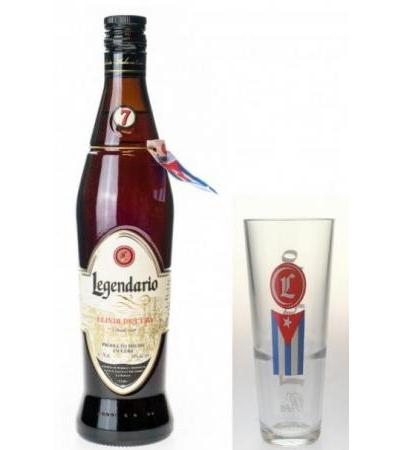 Set: Glas + Legendario Elixir de Cuba