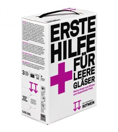 Erste-Hilfe-Box Rot Bag-in-Box - 3 Liter