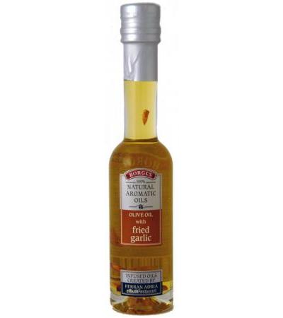 Olivenöl »Ferran Adrià« - mit frittiertem Knoblauch - 0,2 L.